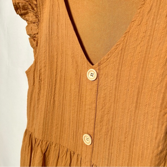 Mustard Ruffle Dress - Picture 6 of 6